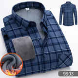 Chemise chaude à carreaux en velours épais pour homme - Livraison offerte