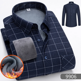 Chemise chaude à carreaux en velours épais pour homme - Livraison offerte