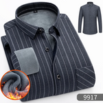 Chemise chaude à carreaux en velours épais pour homme - Livraison offerte