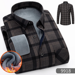 Chemise chaude à carreaux en velours épais pour homme - Livraison offerte