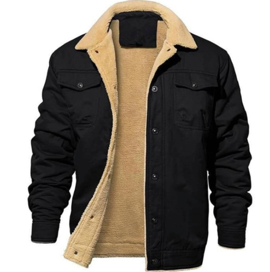 Veste fourrée style anglais pour homme - Livraison offerte