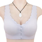 Soutien-gorge avec bouton à l'avant sans armature - Livraison Offerte