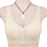 Soutien-gorge avec bouton à l'avant sans armature - Livraison Offerte