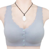 Soutien-gorge avec bouton à l'avant sans armature - Livraison Offerte