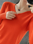 Pull col en V pour femme - Collection Printemps Été 2024 - Livraison offerte