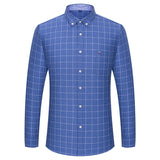 Chemise en coton à rayures à manches longues pour homme - Livraison offerte