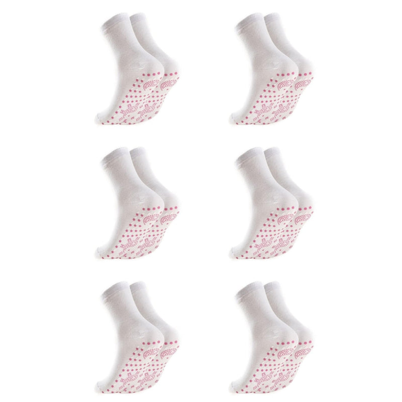 Lot de 6 paires de chaussettes auto-chauffantes de santé amincissantes et d’acupression - Livraison offerte