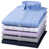 Chemise en coton à rayures à manches longues pour homme - Livraison offerte
