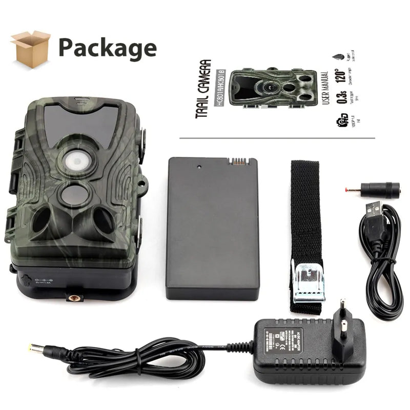 HUNTCAM HD - Caméra de chasse 16M waterproof avec batterie rechargeable