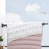 Sèche-linge mural pliable avec crochet rotatif