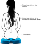 Coussin de Siège Orthopédique en Gel - Livraison Offerte