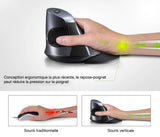 Souris sans fil deluxe ergonomique - Livraison Offerte