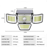 Panneau lumineux solaire multidirectionnel