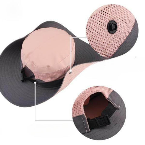 Chapeau anti-uv pliable