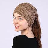 Bonnet en crochet queue de cheval