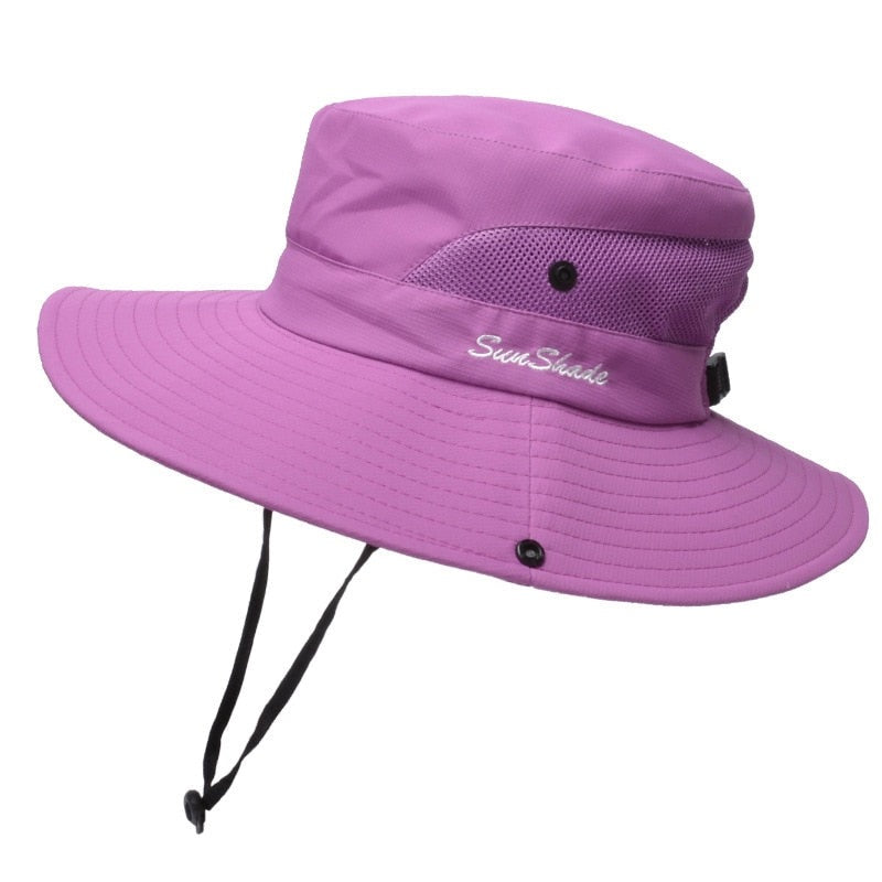 Chapeau anti-uv pliable