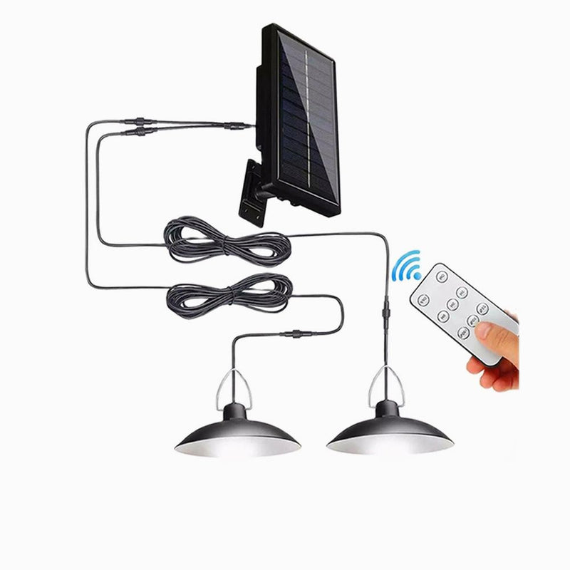 Lampe LED solaire suspendue imperméable avec télécommande