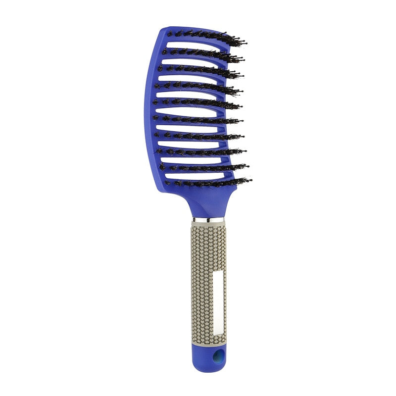 Brosse à cheveux en poils de sanglier - Anti casse