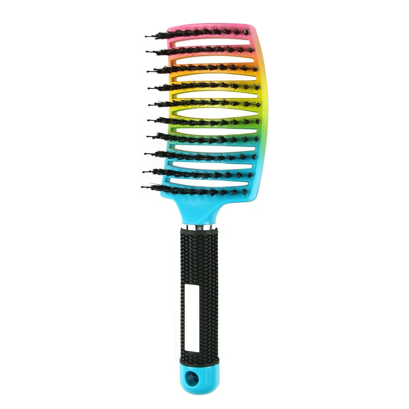 Brosse à cheveux en poils de sanglier - Anti casse