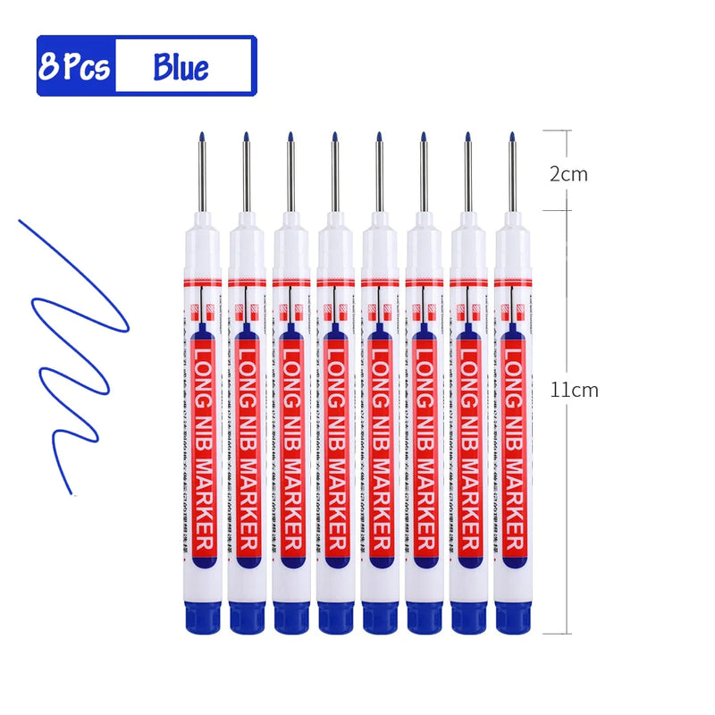 Ensemble de stylos marqueurs à tête longue (8 pièces)