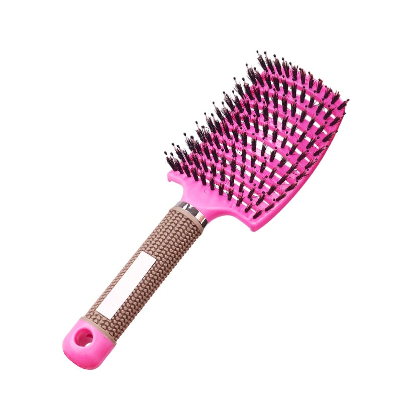 Brosse à cheveux en poils de sanglier - Anti casse