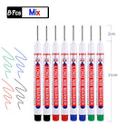 Ensemble de stylos marqueurs à tête longue (8 pièces)