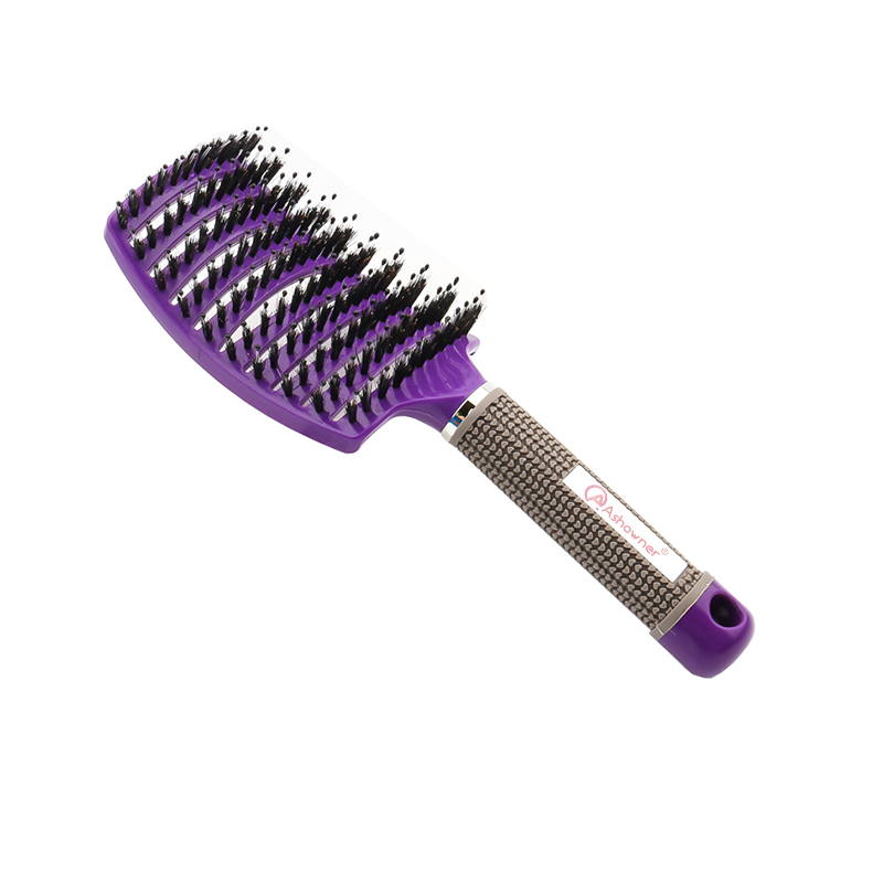 Brosse à cheveux en poils de sanglier - Anti casse