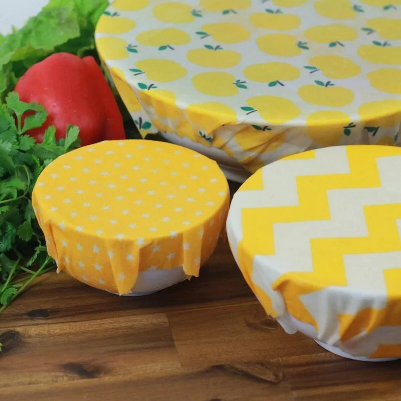 BEE WRAP - Lot de 3 Films alimentaires réutilisables cire d'abeille